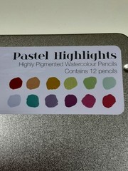 NEW Nuvo Pastel Water Color Pencils 12 6″ Highly Pigmented Blendable Vibrant