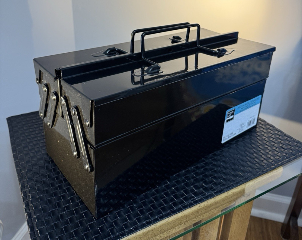 Artist Metal Box Storage Black – Spacious and Sturdy – Classy Appearance