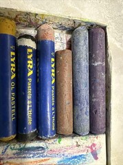 Vintage Lot Of Lyra Oil Pastels And Non Smear Pastels Acid Lignin Free Germany