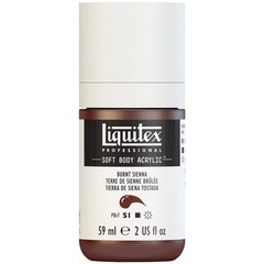 Burnt Sienna Soft Body Acrylic Paint 2 Oz Professional Quality Vibrant Colors