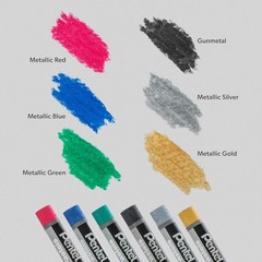 Arts Oil Pastels – 50 Color Set with Metallic and Fluorescent Packs, 3pk Set