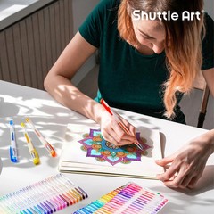 260 Pack Gel Pens Set, 130 Colors with 130 Refills