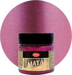 Long-Lasting Magenta Metallic Acrylic Paint – 1.52 Fl Oz, Weatherproof Finish