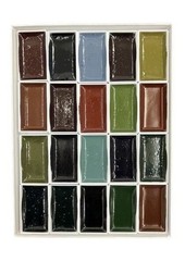 [US Tax Paid] Kobaien Saiboku Gansai Sumi 20 Color Ink-Based Watercolor JP NEW