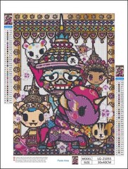 Thailand Toki Doki DIY Full Round Drill 30x40cm Diamond Painting