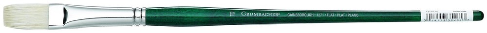 Grumbacher Gainsborough Flat Oil and Acrylic Brush, Hog Bristle,Artists Brushes