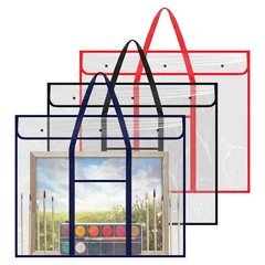 3 Pcs Large PVC Poster Storage Bag, Bulletin Board Holder, Art Portfolio Case…