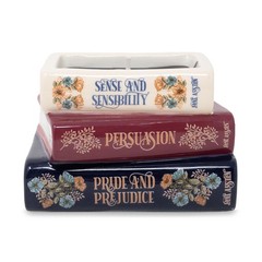 Steel Mill & Co Novelty Shaped Book Theme Scented Candle, 6.5 oz, Jane Austen