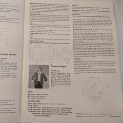 Phentex Fashion Knit Instruction Book 5 Exclusive Patterns Sweaters