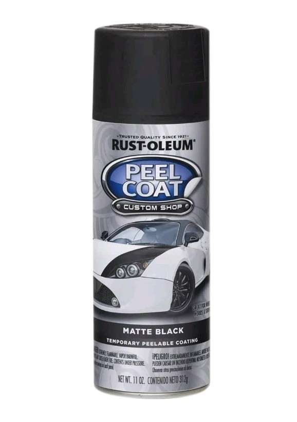 6 Pack Rust-Oleum 284279 Peel Coat Flat Matte Black Rubber Coating 11 oz. (SP22)