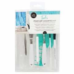 American Crafts Color Pour Assorted Tool Kit – Crafting Essentials 13-Piece Set