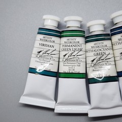 x6 M. Graham Artists Watercolor 15ml Tubes* – Phthalocyanine Blue Green Viridian