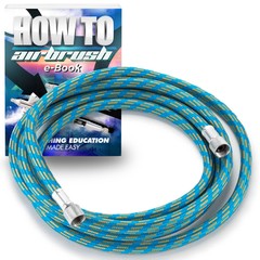 Braided Airbrush Air Hose 1/8″ BSP Fits Most Brands Choose 6′ or 10′