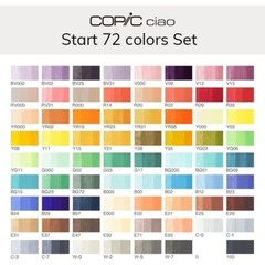 TOO COPIC Ciao Start 72 colors set anime comic manga pen Japan [NEW]