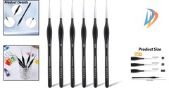 Professional 6PCS Detail Paint Brush Set with Ultra-Fine Tips – Ergonomic Design