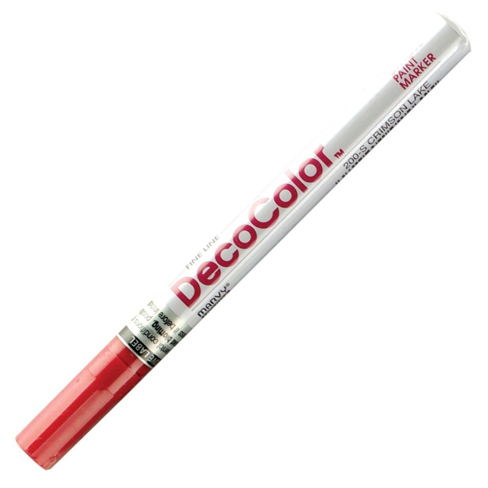 200-46 Marvy DecoColor Opaque Paint Marker, Fine Tip, Crimson Lake, Pack of 1