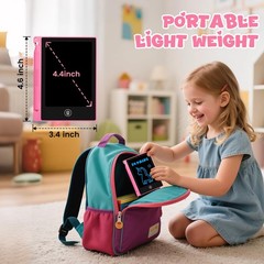 24 Pack 4.4 Inch Mini LCD Writing Tablet for Kids, Erasable and Reusable Toddler