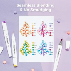 Ohuhu Markers, 60+1 Colours 1 count (Pack of 60), 60 Illustration Colors