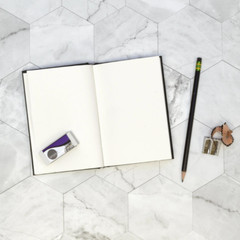 Notebook Sketchbook Drawing Art Book Hardbound with Unlined Pages 8.5”x11” .