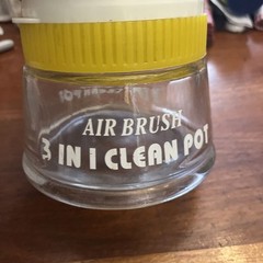 Airbrush 3 in 1 Cleaning Pot with Holder; Cleans Out Art Paint, Holds Airbrush