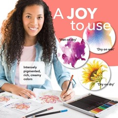 Castle Art Supplies 24 Botanical Watercolor Pencils Tin