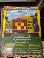 Crayola, Riverside, Sun Works, and Tru Ray brand construction paper assorted-new