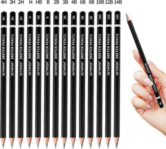Professional Drawing Sketching Pencil Set – 14 Pieces Graphite Pencils(14B – 4H)