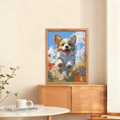 NAIMOER Dog Paint by Numbers Kits for Adults Beginner, 12 x 16 inches,
