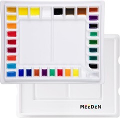 Professional Porcelain Watercolor Palette 13.5 x 10.8″
