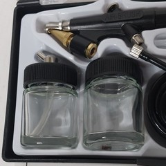 HS-38 Air Brush Kit w/ Hose, 2 Glass Jars, Accessories & Instructions