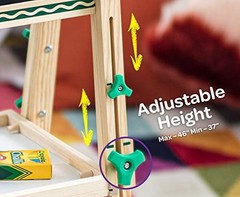 Crayola Kids Mini Wooden Art Easel Supplies Toddler Toys Gift for Kids Ages 3-6