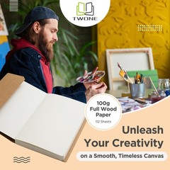 5.5 x 8.3 Inch Sketch Book for Kids and Adults, 112 Sheets (68lb/100gsm), Ide…