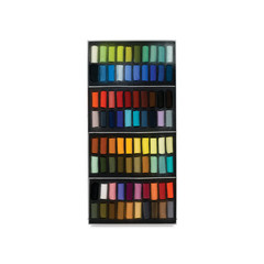 Sennelier Soft Pastels – Set of 80, Assorted Colors, Half Sticks