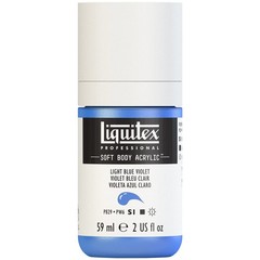 Professional Soft Body Acrylic Paint 59ml 2oz Bottle Light Blue Violet