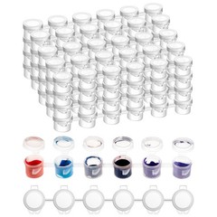 120 PCS Paint Containers with Lids, 0.1 Oz Empty Paint Pots with Lids 20 Stri…