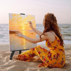 4 PACK Portable Easel Art Painting Display Stand Tripod Height Adjustable Black