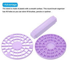 Paint Brush Holder Paint Brush Storage Organizer 49 Holes Purple