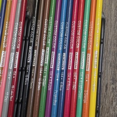 Dixon Custom Color Pencils Thick Lead No. 1424 Smearproof 24 Pack Vintage RARE