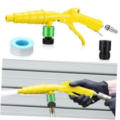 Coolant System Flush Gun, Lever Action Heater Core Flush Kit, Yellow