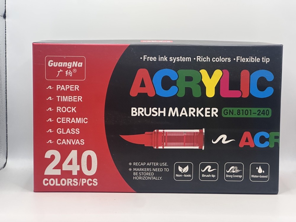 GuangNA Acrylic Brushmarker GN.8101-240 | 240 Farben