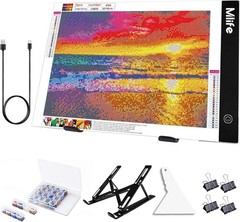 Diamond Art Light Pad LED Dimmable A4 Portable USB Bright Craft Kit