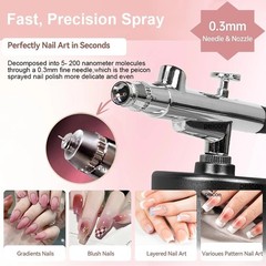 1pc Portable Airbrush Spray Gun 0.3mm Nozzle for Model Cake Car Painting – NEW