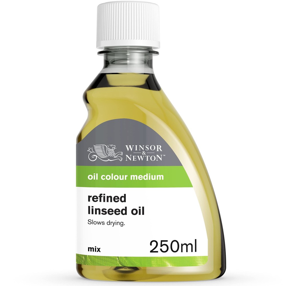 Linseed Oil 250ml Bottle Winsor & Newton Refined 8.4-oz