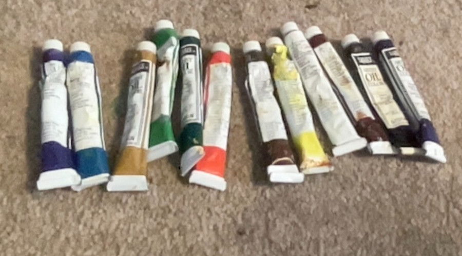 12 Slightly Used Variety of .32 Fl Oz. Artist Oil Color Tubes Made by Luquitex.