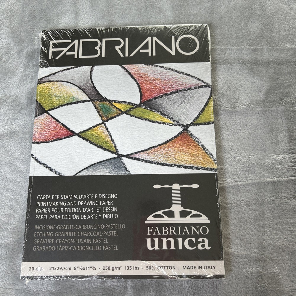 FABRIANO (1 PK) Unica Bianco Paper Pad 20 Pages 8.5″x11.75 19100383