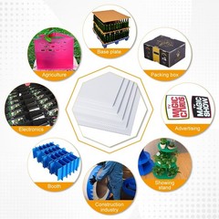 10 Pcs Corrugated Plastic Board 18×24 for Projects Art Crafts, Poster Board B…