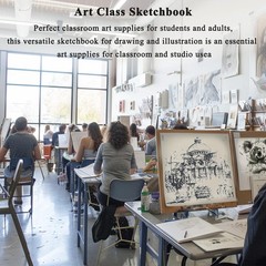 Durable 9″ x 12″ Acid-Free Spiral Sketch Book – Perfect for Drawing and Painting