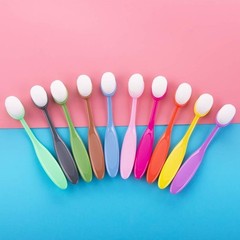 Yoseng 10 Pack Ink Blending Brushes for Paper Crafts – Color-Coded Handles
