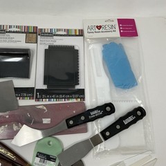 21 Pc Art Paint Spatula Palette Knife Resin Mixing Roller Tool Set