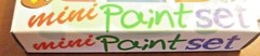MINI Paint Set w/6 Colors: Red Blue Green Yellow Purple Orange Incl 1 Mini Brush